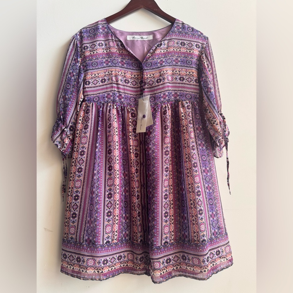 Banner Barrett floral print dress 38/ USA small new tags 38
